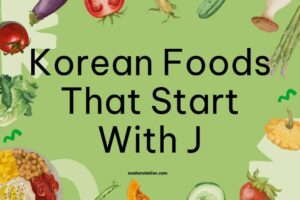 Korean Foods That Start With J