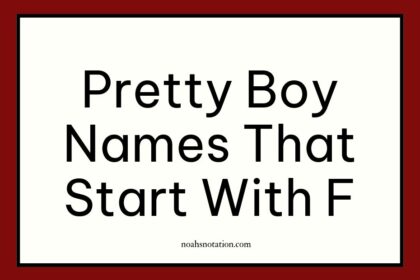 pretty boy names that start with F