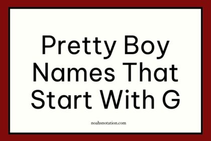 pretty boy names that start with G