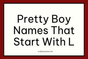 pretty boy names that start with L