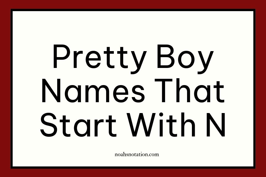 pretty boy names that start with N