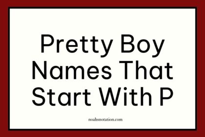 pretty boy names that start with P