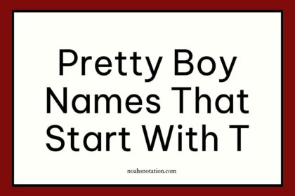 pretty boy names that start with T