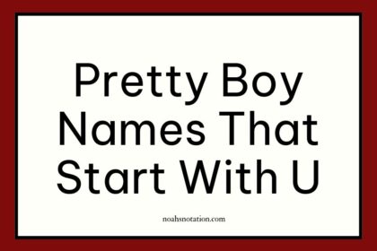 pretty boy names that start with U