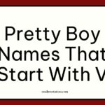 pretty boy names that start with V