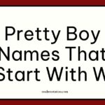 pretty boy names that start with W