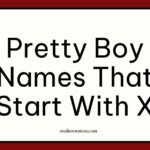 pretty boy names that start with X