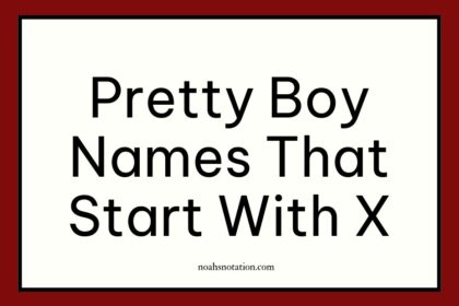 pretty boy names that start with X