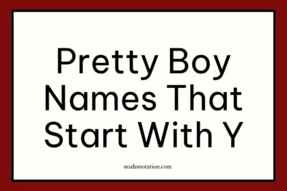 pretty boy names that start with Y