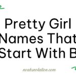 pretty girl names that start with B