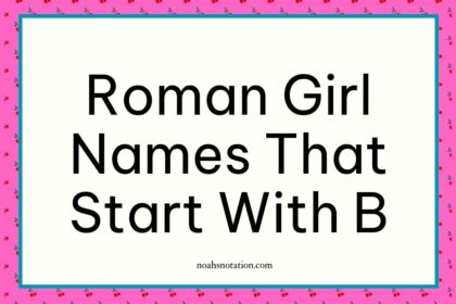 Roman girl names that start with B