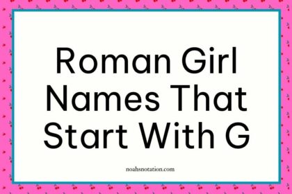 Roman girl names that start with G