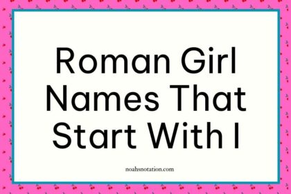 Roman girl names that start with I