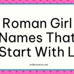 Roman girl names that start with L