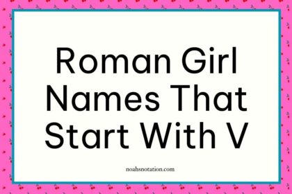 Roman girl names that start with V