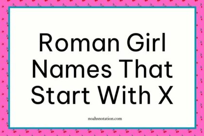 Roman girl names that start with X