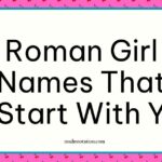 Roman girl names that start with Y