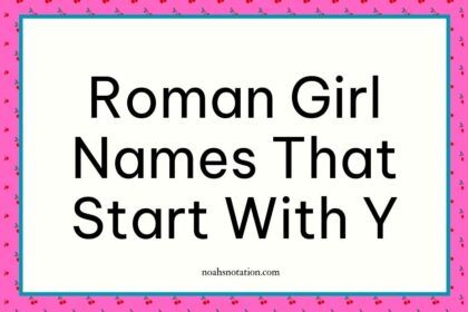 Roman girl names that start with Y
