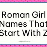 Roman girl names that start with Z