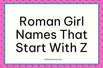 Roman girl names that start with Z