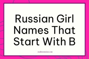 Russian girl names that start with B