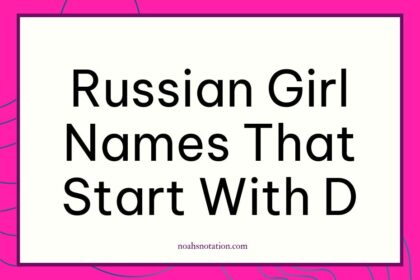 Russian girl names that start with D