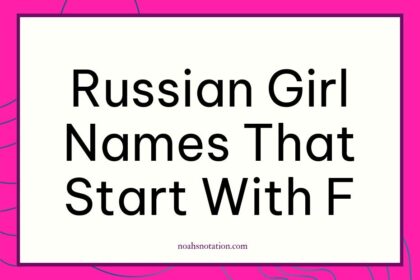 Russian girl names that start with F