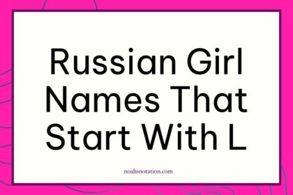 Russian girl names that start with L