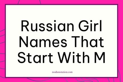 Russian girl names that start with M
