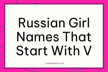Russian girl names that start with V