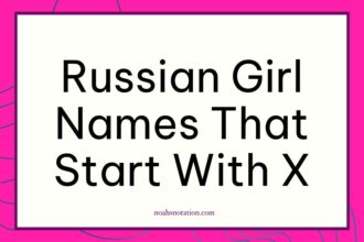 Russian girl names that start with X