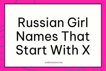 Russian girl names that start with X