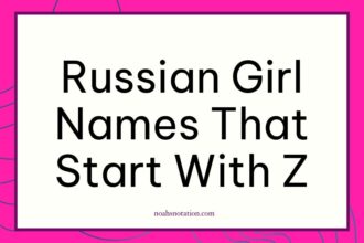 Russian girl names that start with Z