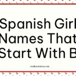 Spanish Girl Names That Start With B