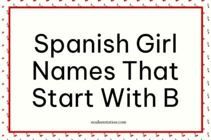 Spanish Girl Names That Start With B