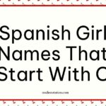 Spanish Girl Names That Start With C