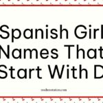Spanish Girl Names That Start With D