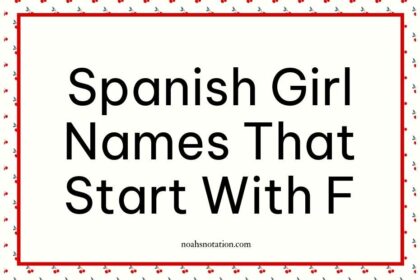 Spanish Girl Names That Start With F