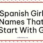 Spanish Girl Names That Start With G