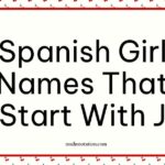 Spanish Girl Names That Start With J