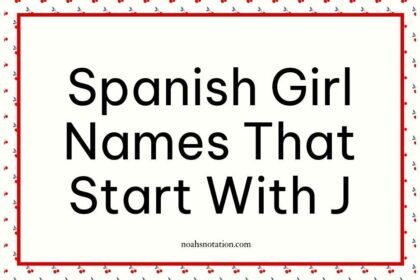 Spanish Girl Names That Start With J
