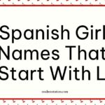 Spanish Girl Names That Start With L