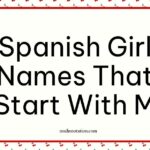 Spanish Girl Names That Start With M