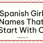 Spanish Girl Names That Start With O