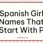 Spanish Girl Names That Start With P