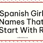 Spanish Girl Names That Start With R