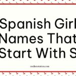 Spanish Girl Names That Start With S