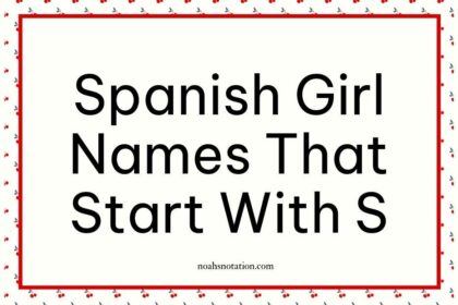 Spanish Girl Names That Start With S