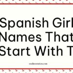 Spanish Girl Names That Start With T