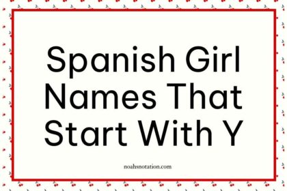Spanish Girl Names That Start With Y